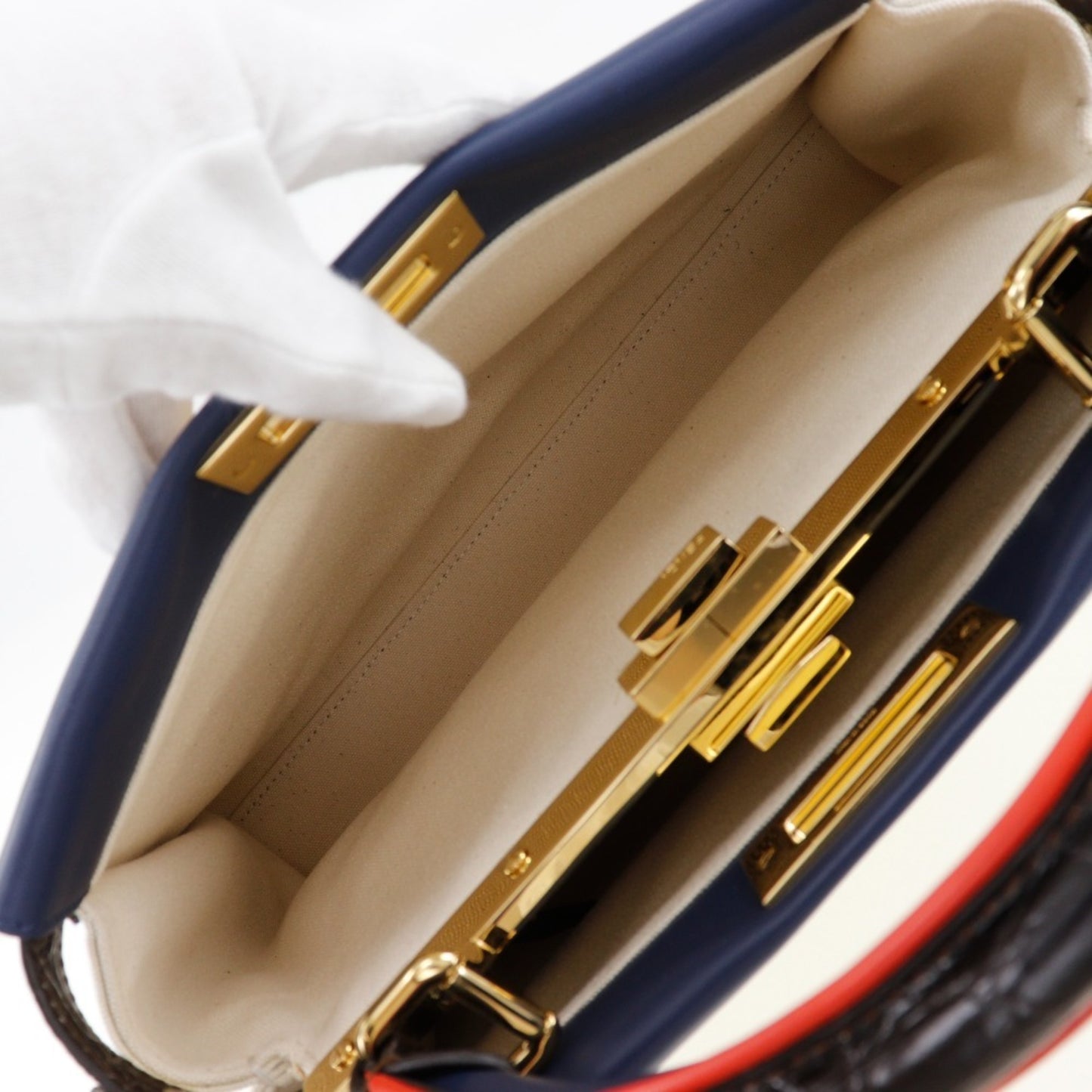 Fendi Canvas Blue Handbags