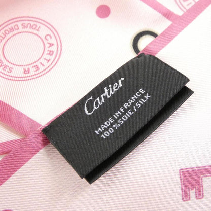 Cartier Silk Pink Scarves