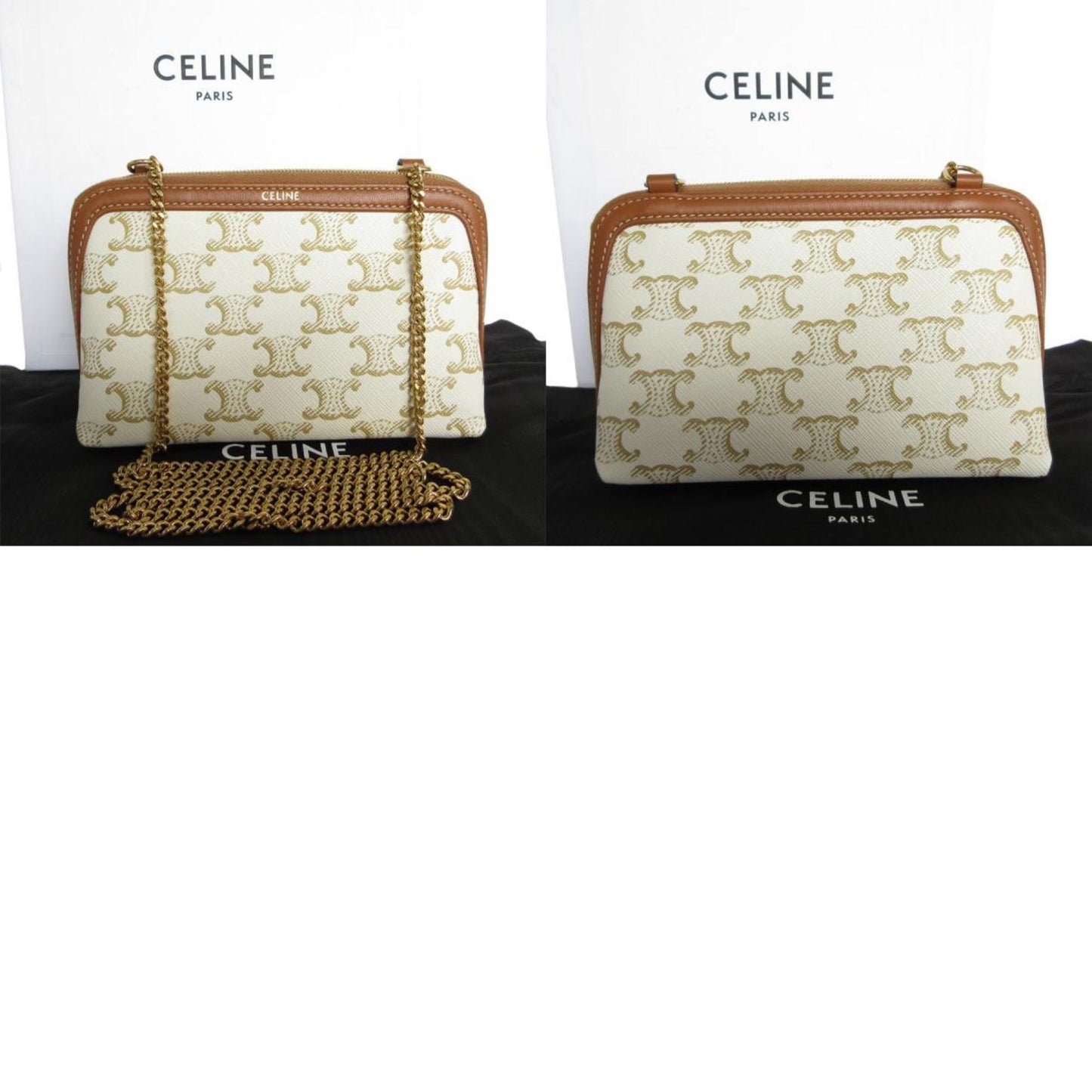Celine Pvc Brown Shoulder Bags