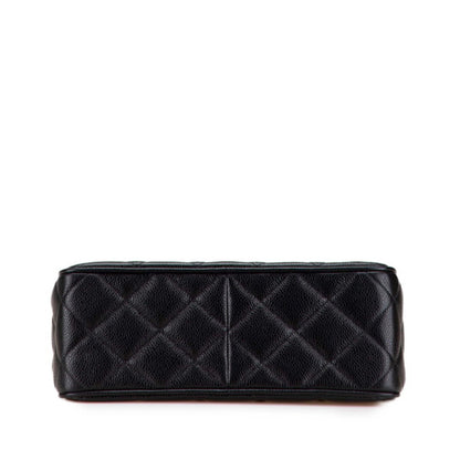 Chanel Calfskin Black Shoulder Bags
