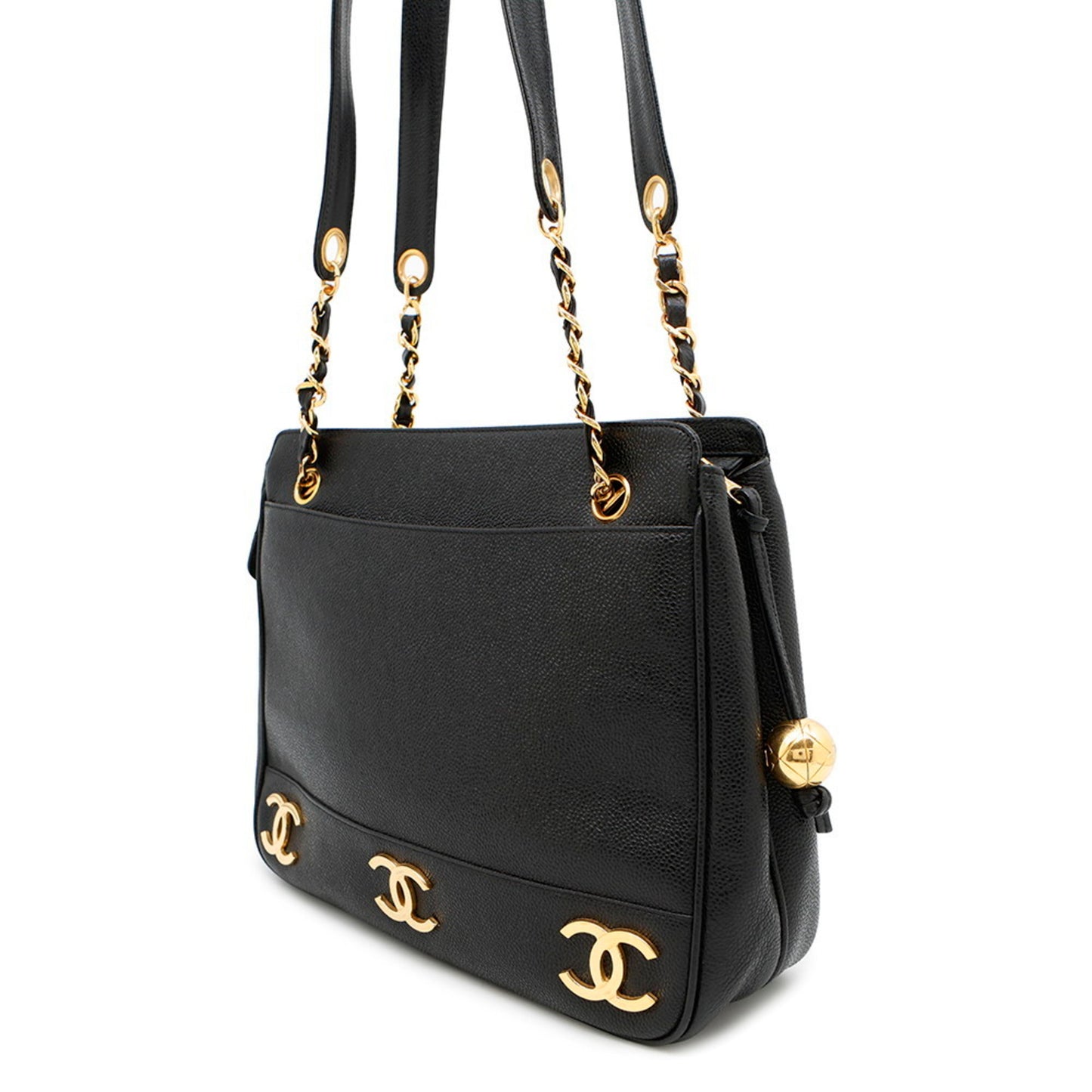 Chanel Calfskin Black Tote Bags