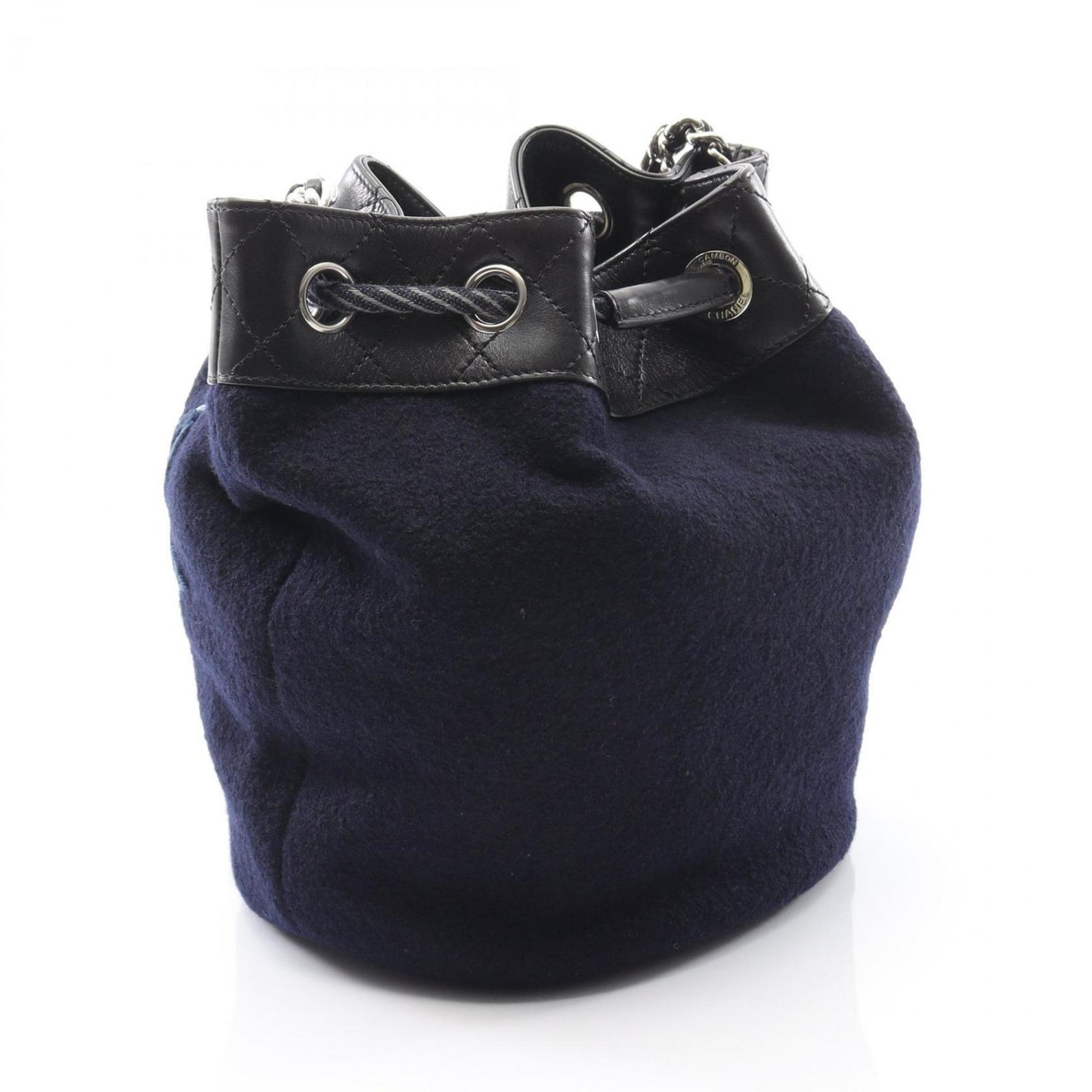 Chanel Wool Black Shoulder Bags