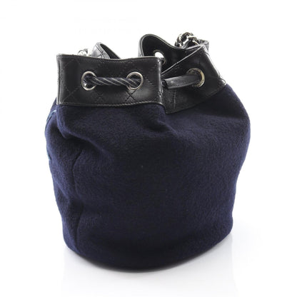 Chanel Wool Black Shoulder Bags