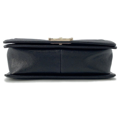 Chanel Calfskin Black Shoulder Bags
