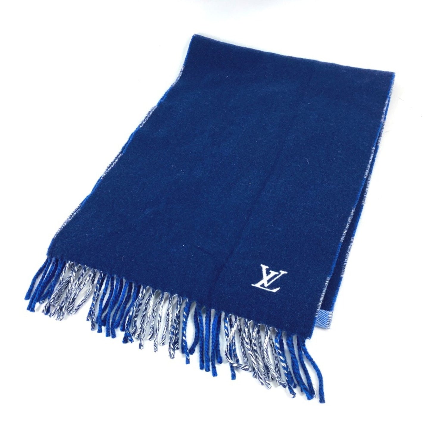 Louis Vuitton Wool Blue Scarves