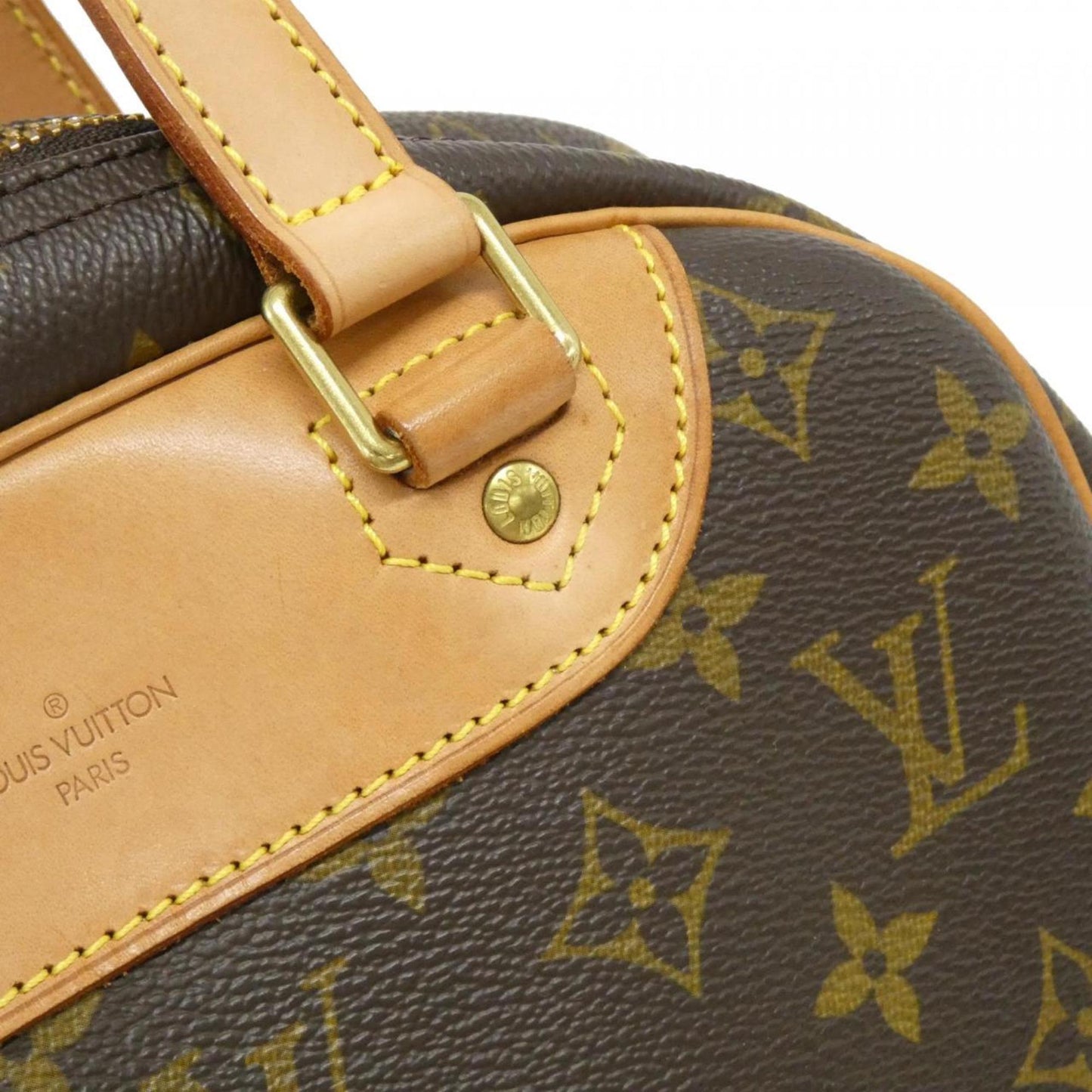 Louis Vuitton Coated Canvas Brown Handbags
