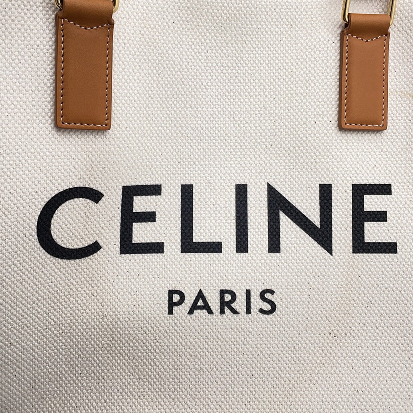 Celine Canvas Brown Tote Bags