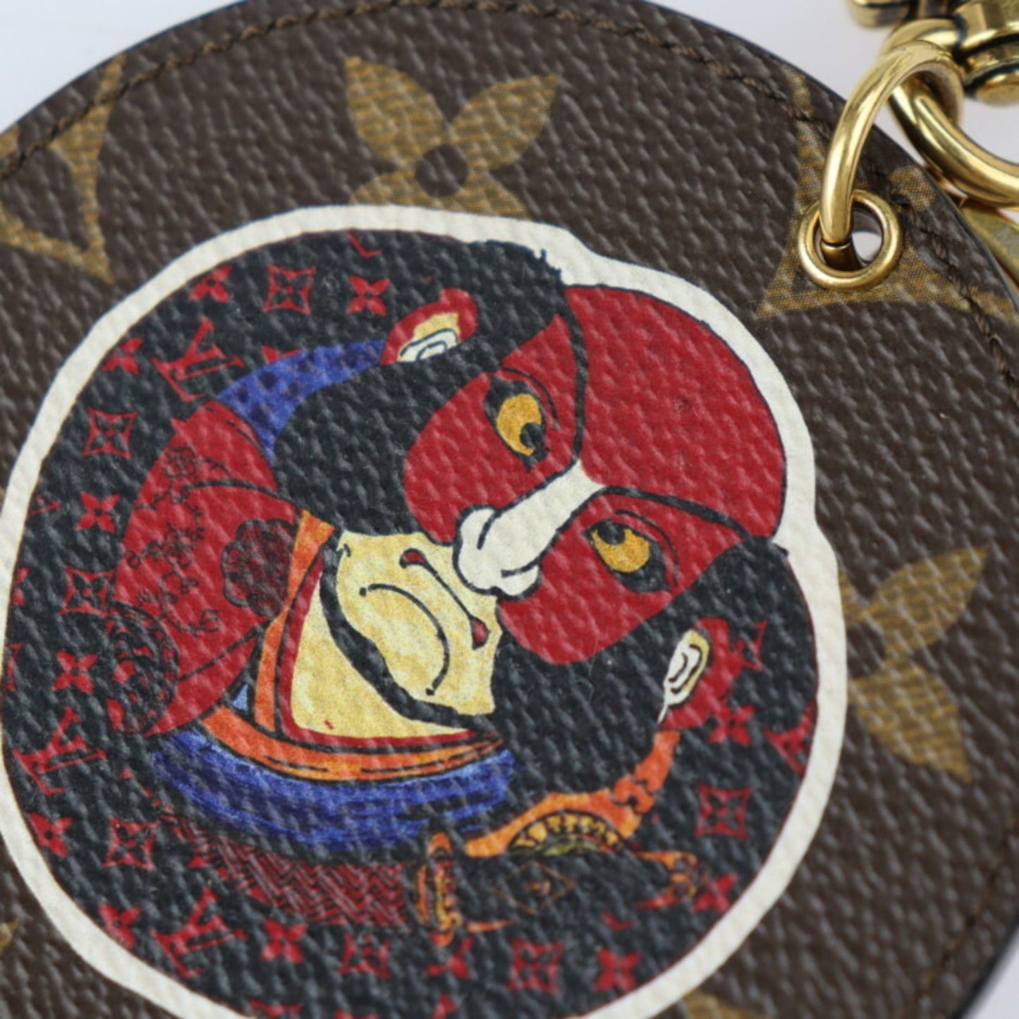 Louis Vuitton Canvas Brown Key Rings