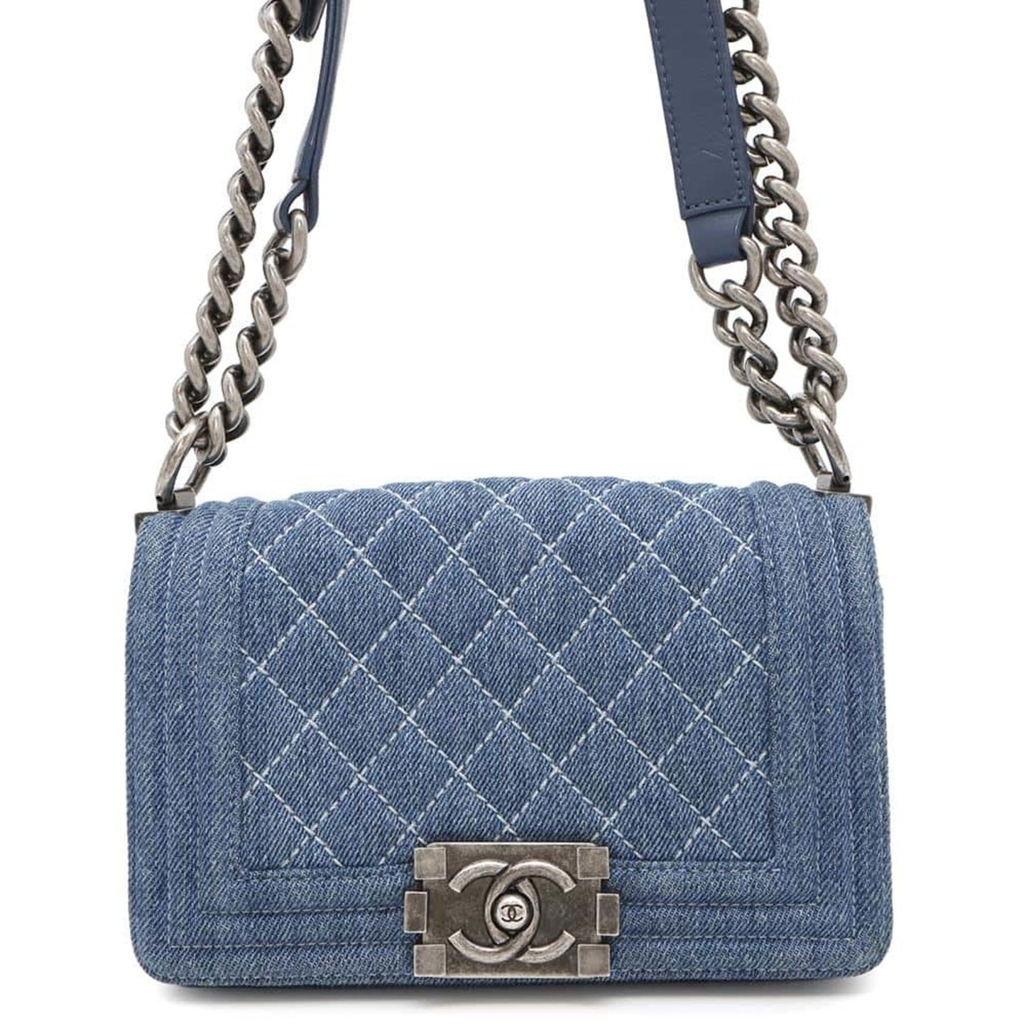 Chanel Denim Blue Shoulder Bags