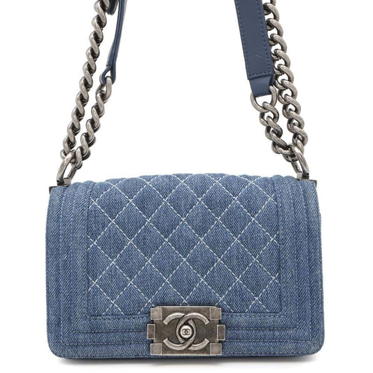 Chanel Denim Blue Shoulder Bags