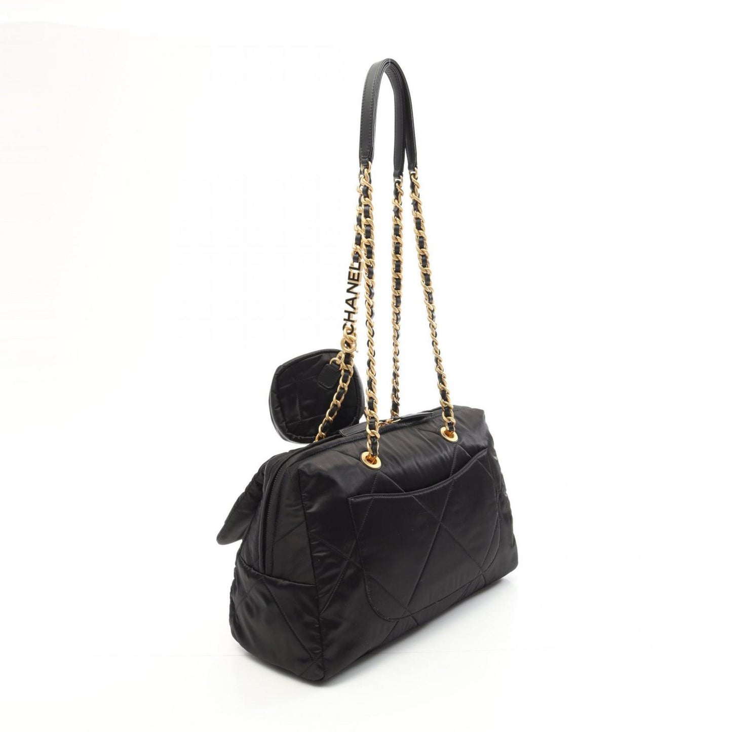 Chanel Nylon Black Shoulder Bags