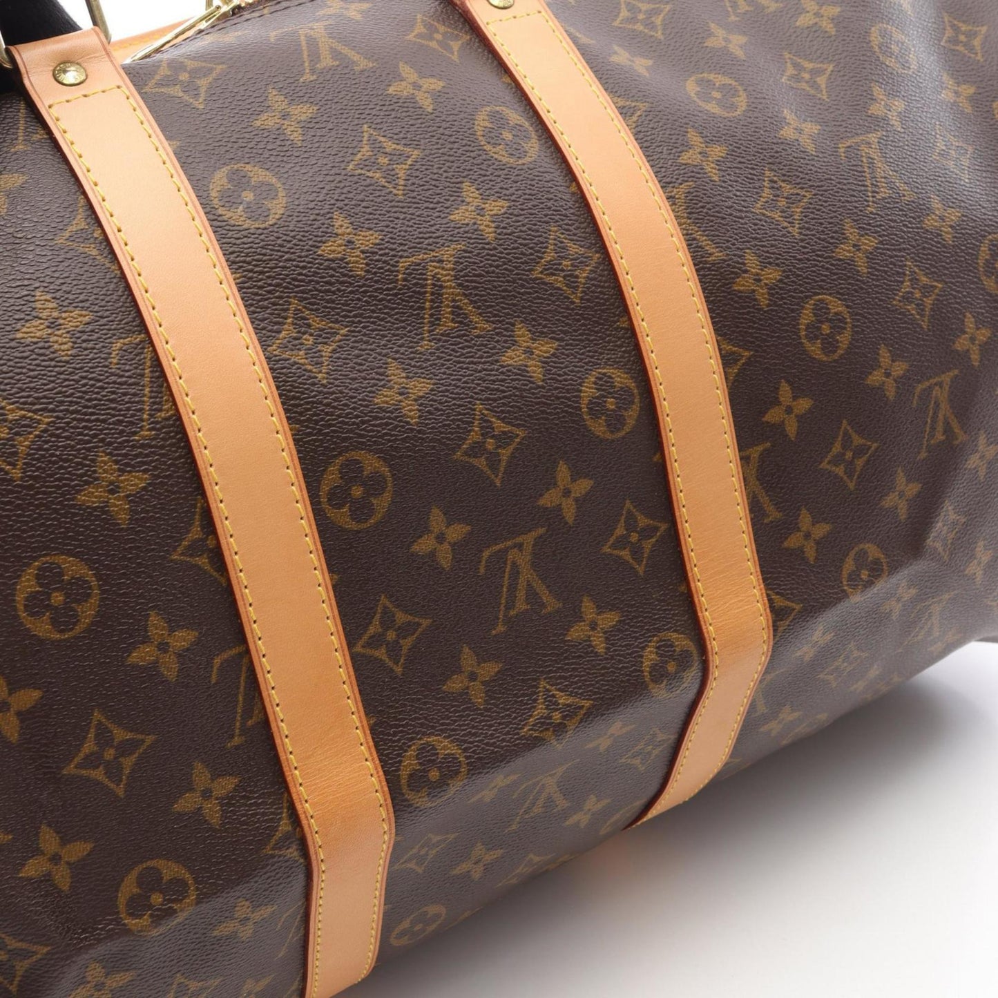 Louis Vuitton Coated Canvas Brown Travel Bags