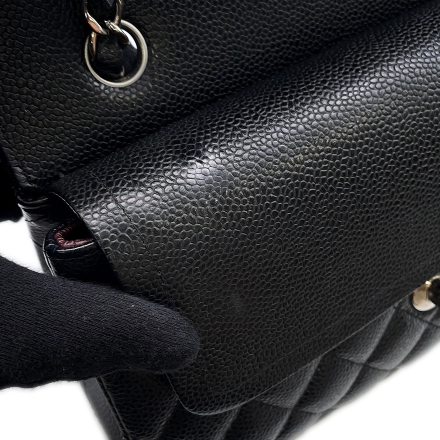Chanel Calfskin Black Shoulder Bags