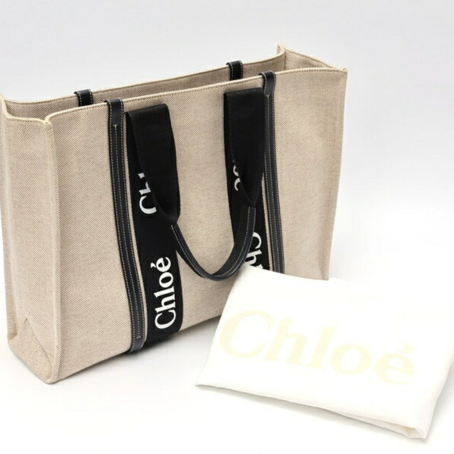 Chloé Canvas Black Tote Bags
