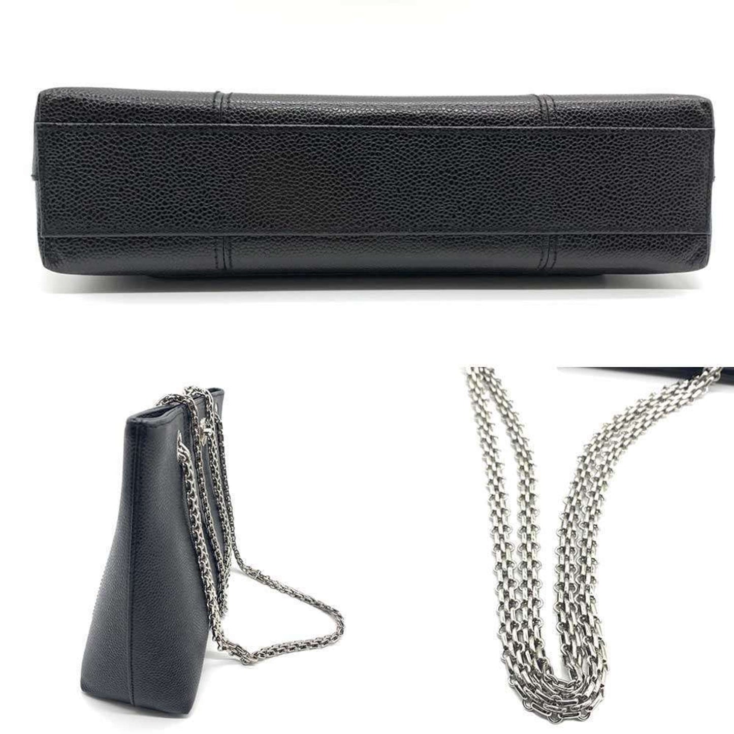 Chanel Calfskin Black Shoulder Bags