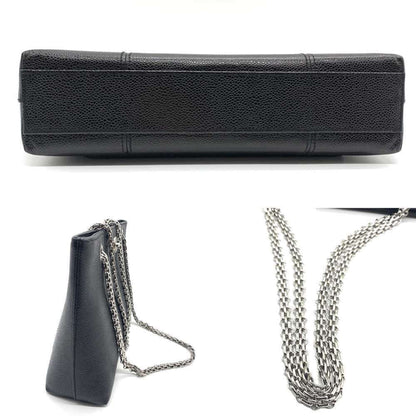 Chanel Calfskin Black Shoulder Bags