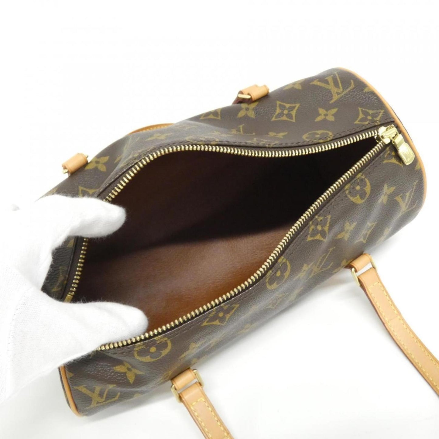 Louis Vuitton Coated Canvas Brown Handbags