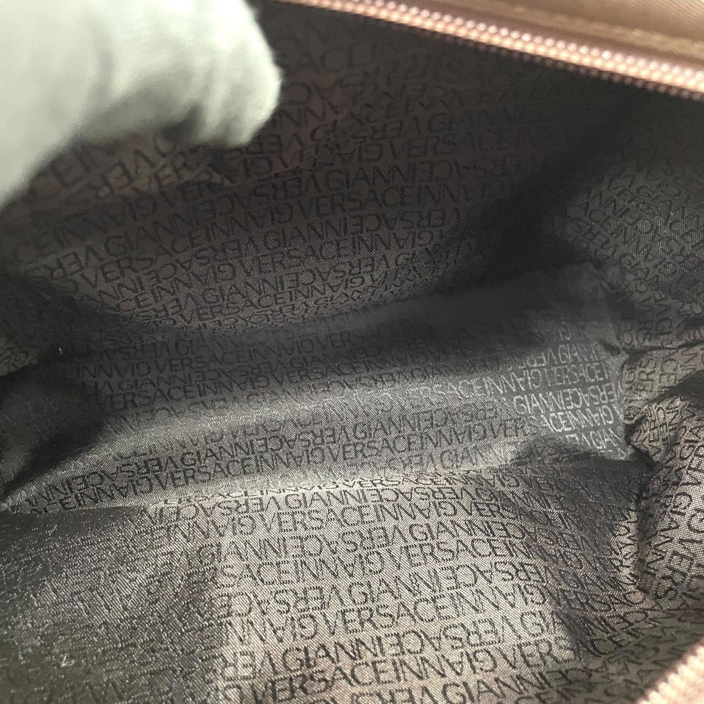 Versace Nylon Brown Shoulder Bags