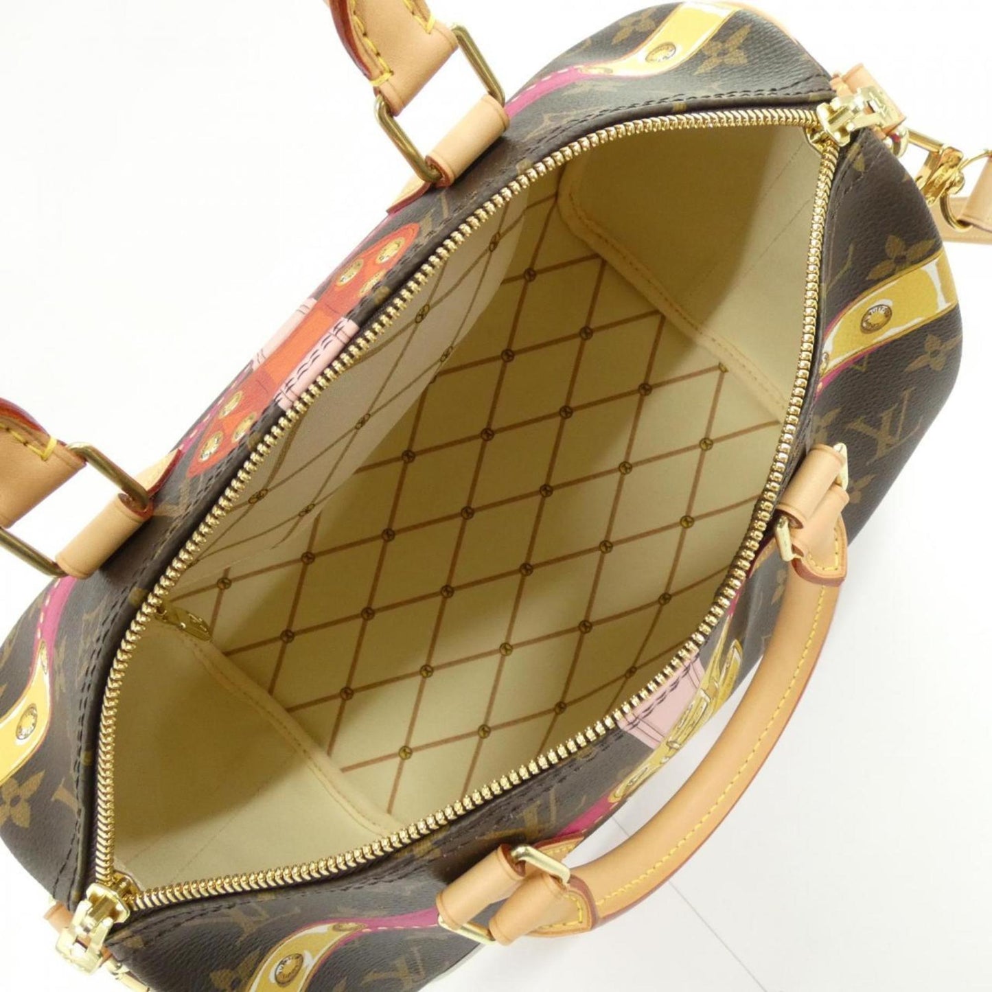 Louis Vuitton Coated Canvas Brown Travel Bags