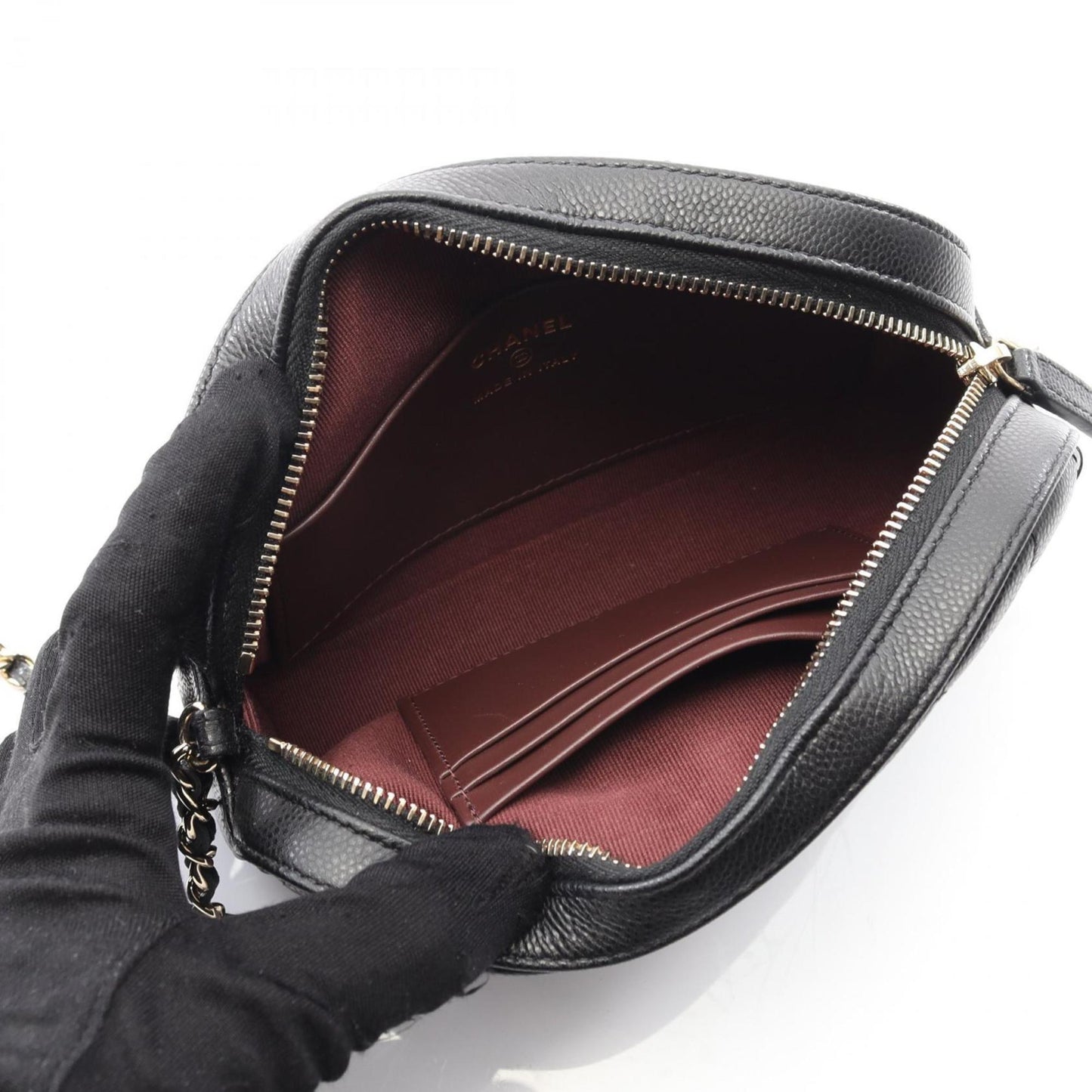 Chanel Calfskin Black Shoulder Bags
