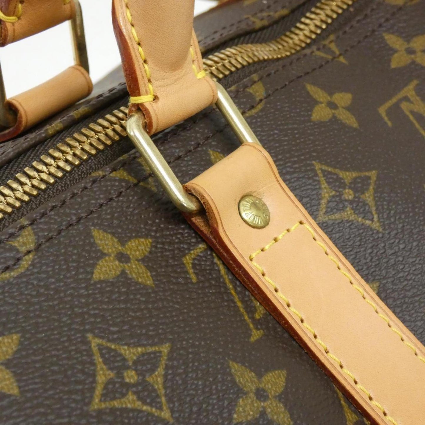 Louis Vuitton Coated Canvas Brown Travel Bags