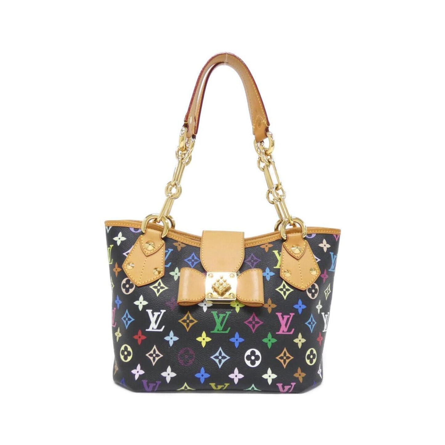 Louis Vuitton Coated Canvas Black Handbags