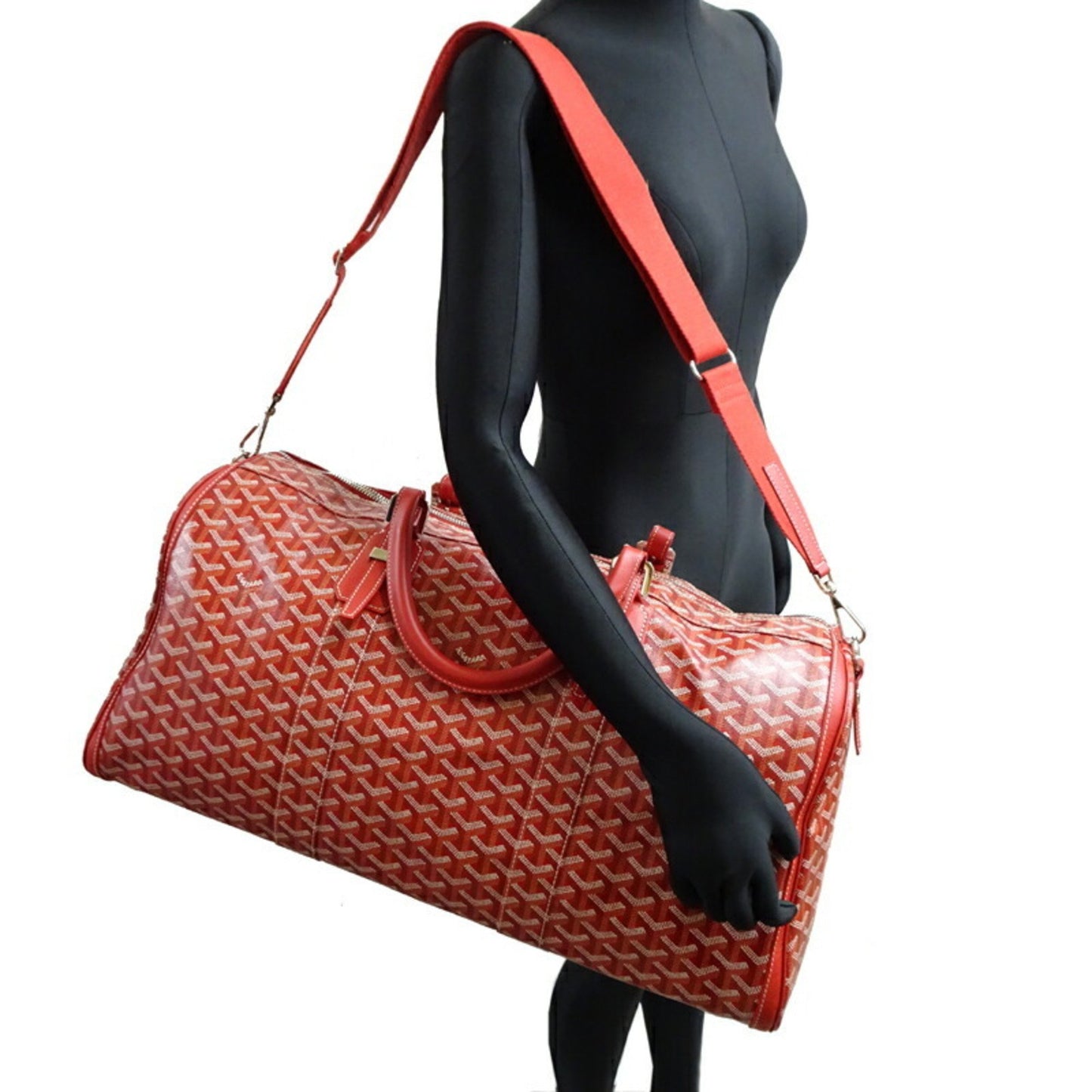 Goyard Pvc Red Travel Bags