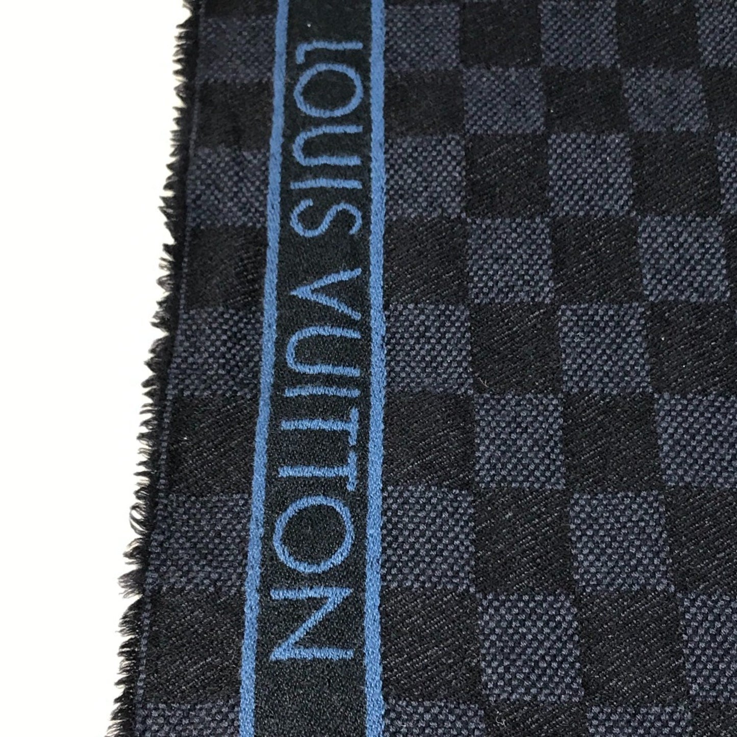 Louis Vuitton Wool Blue Scarves