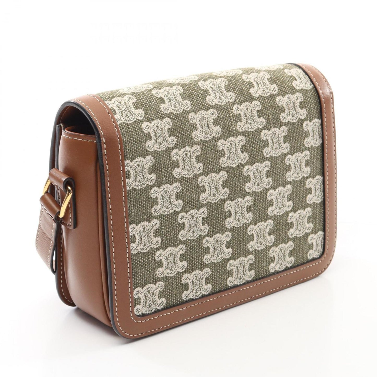 Celine Canvas Brown Shoulder Bags