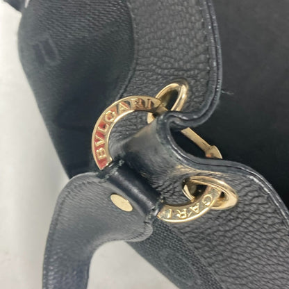 Bvlgari Canvas Black Shoulder Bags