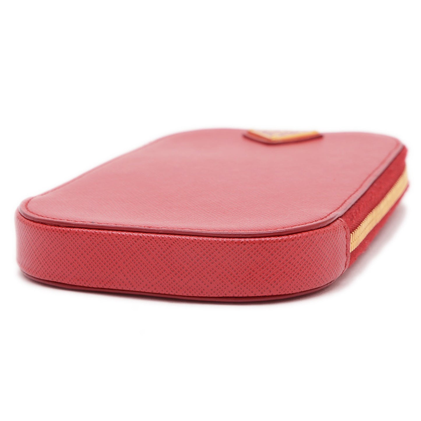 Prada Glossy Material Red Shoulder Bags