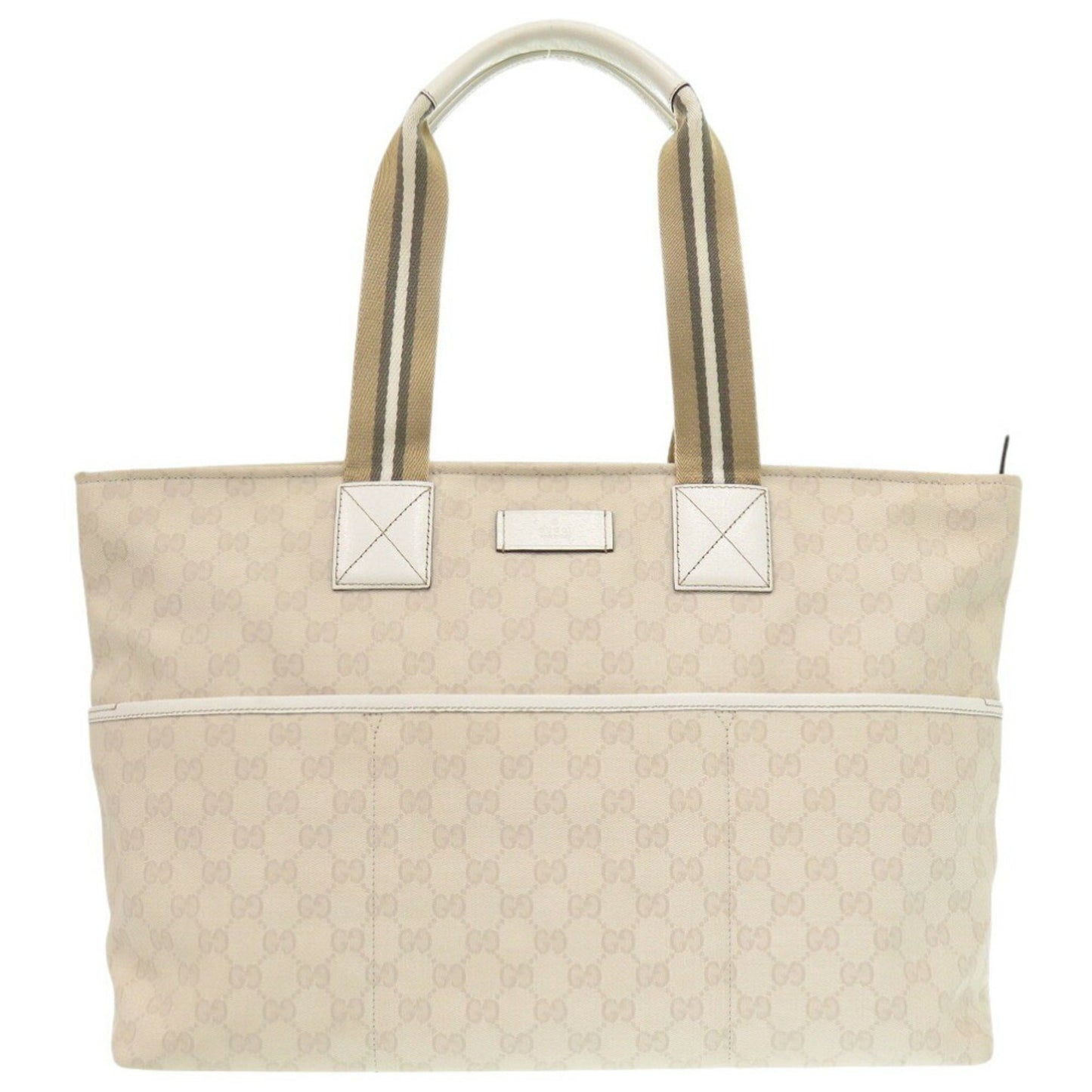 Gucci Canvas White Tote Bags