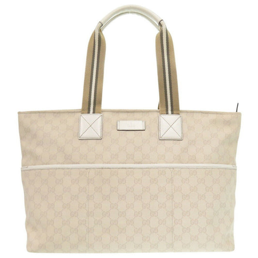 Gucci Canvas White Tote Bags