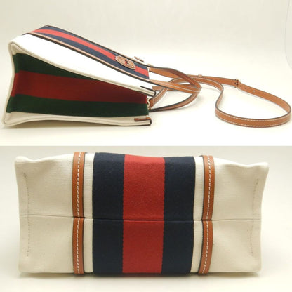 Gucci Canvas Brown Tote Bags
