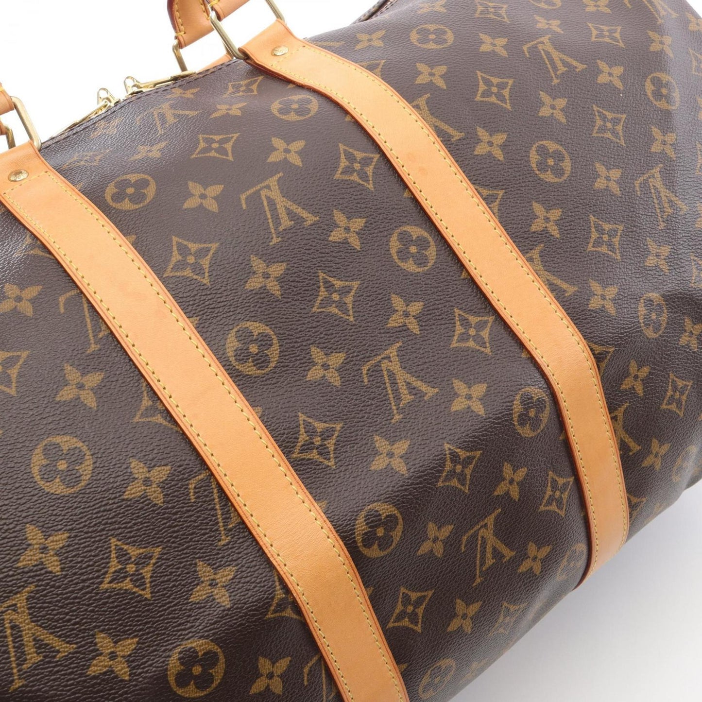 Louis Vuitton Coated Canvas Brown Travel Bags