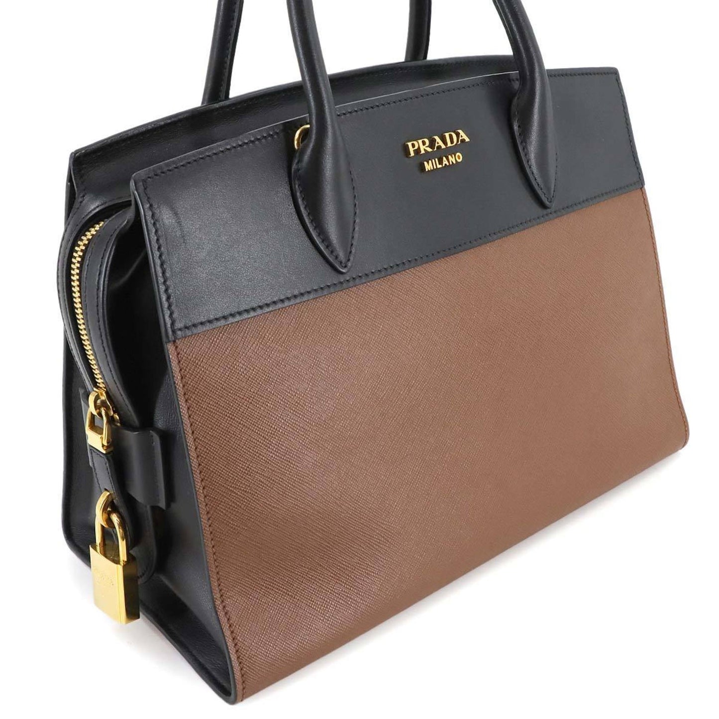 Prada Saffiano Black Handbags