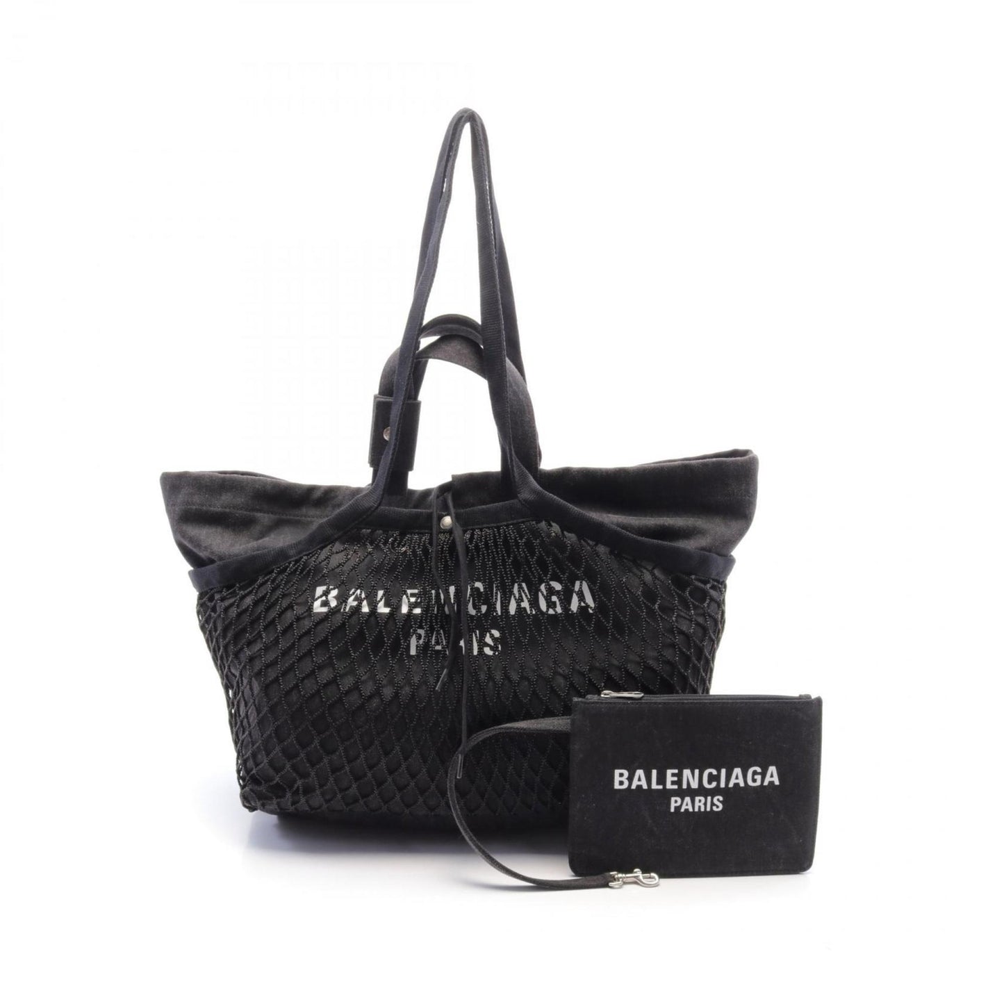 Balenciaga Denim Black Tote Bags