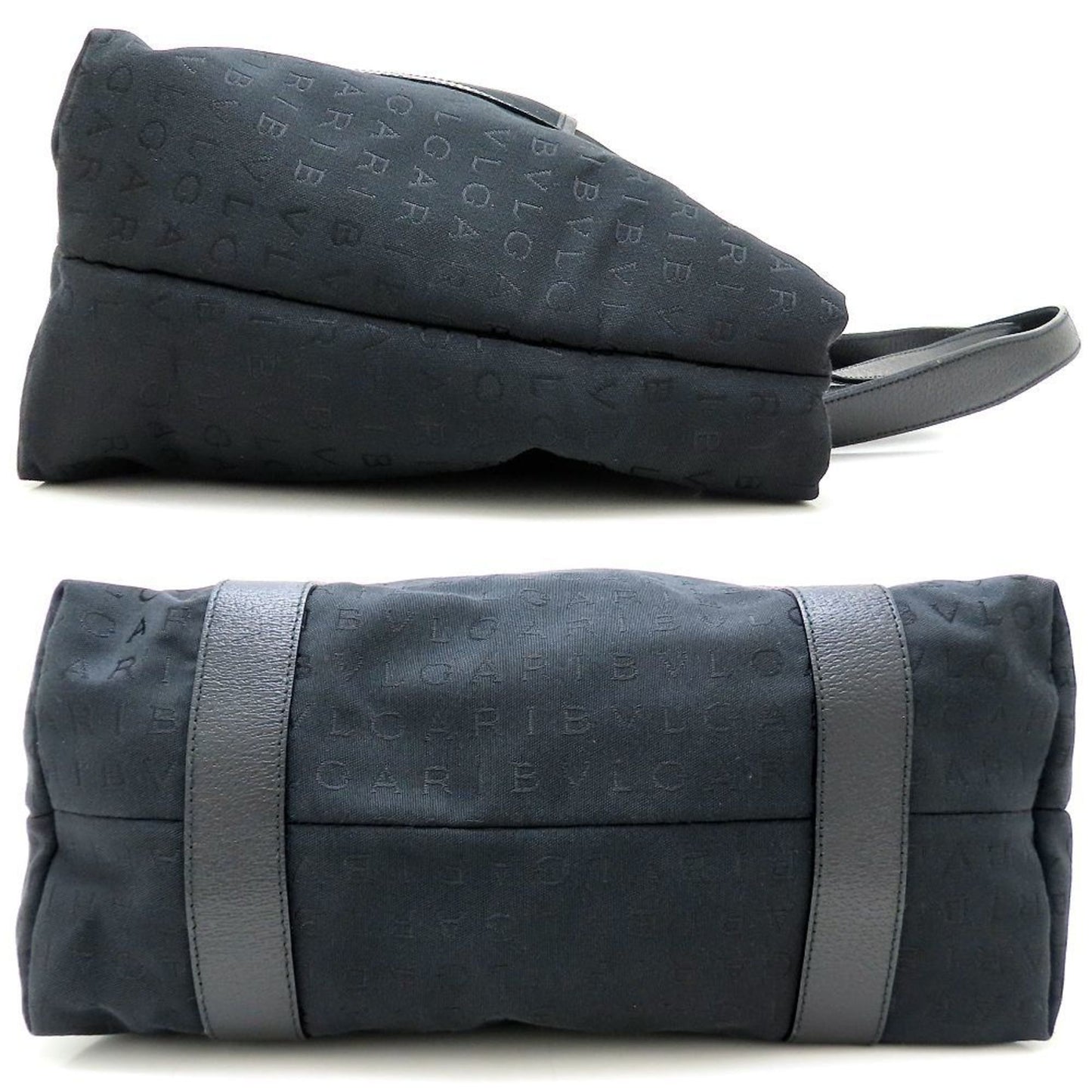 Bvlgari Canvas Black Tote Bags