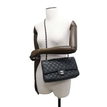 Chanel Calfskin Black Shoulder Bags