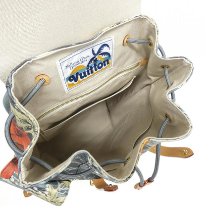 Louis Vuitton Coated Canvas Blue Backpacks