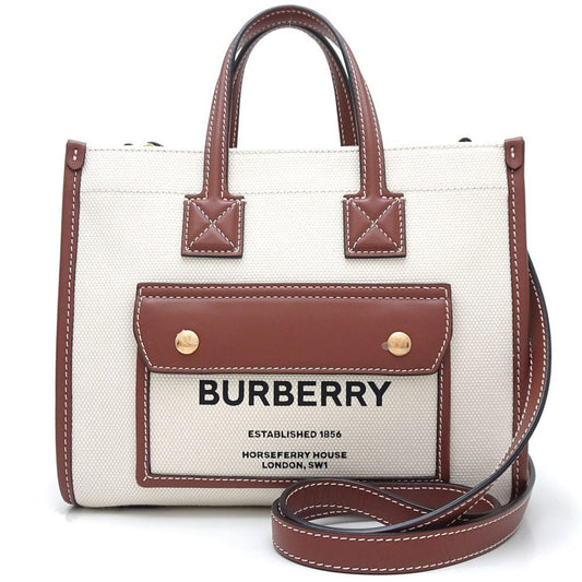 Burberry Canvas Brown Shoulder Bags