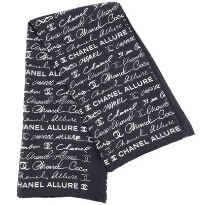 Chanel Silk Black Scarves