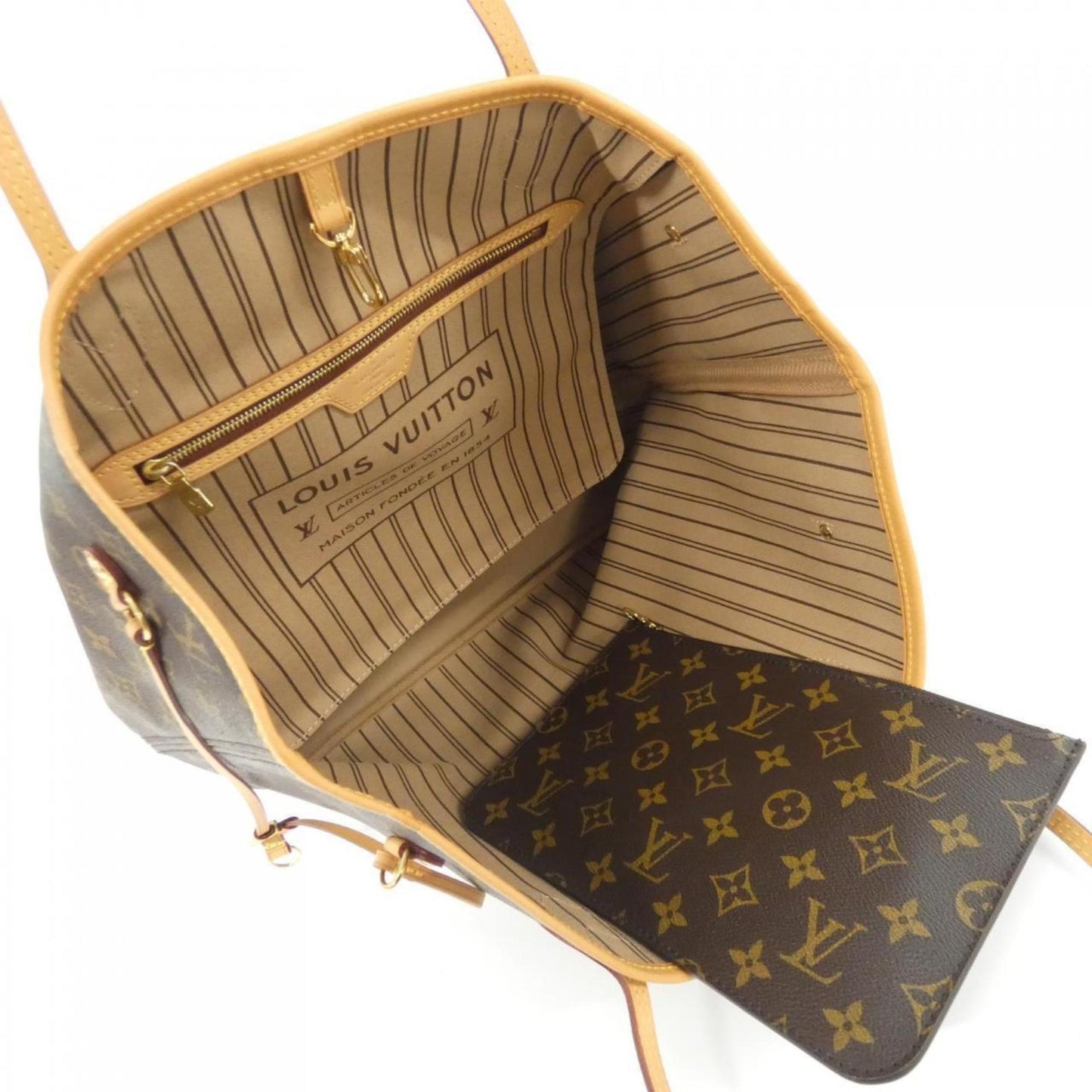 Louis Vuitton Coated Canvas Brown Handbags