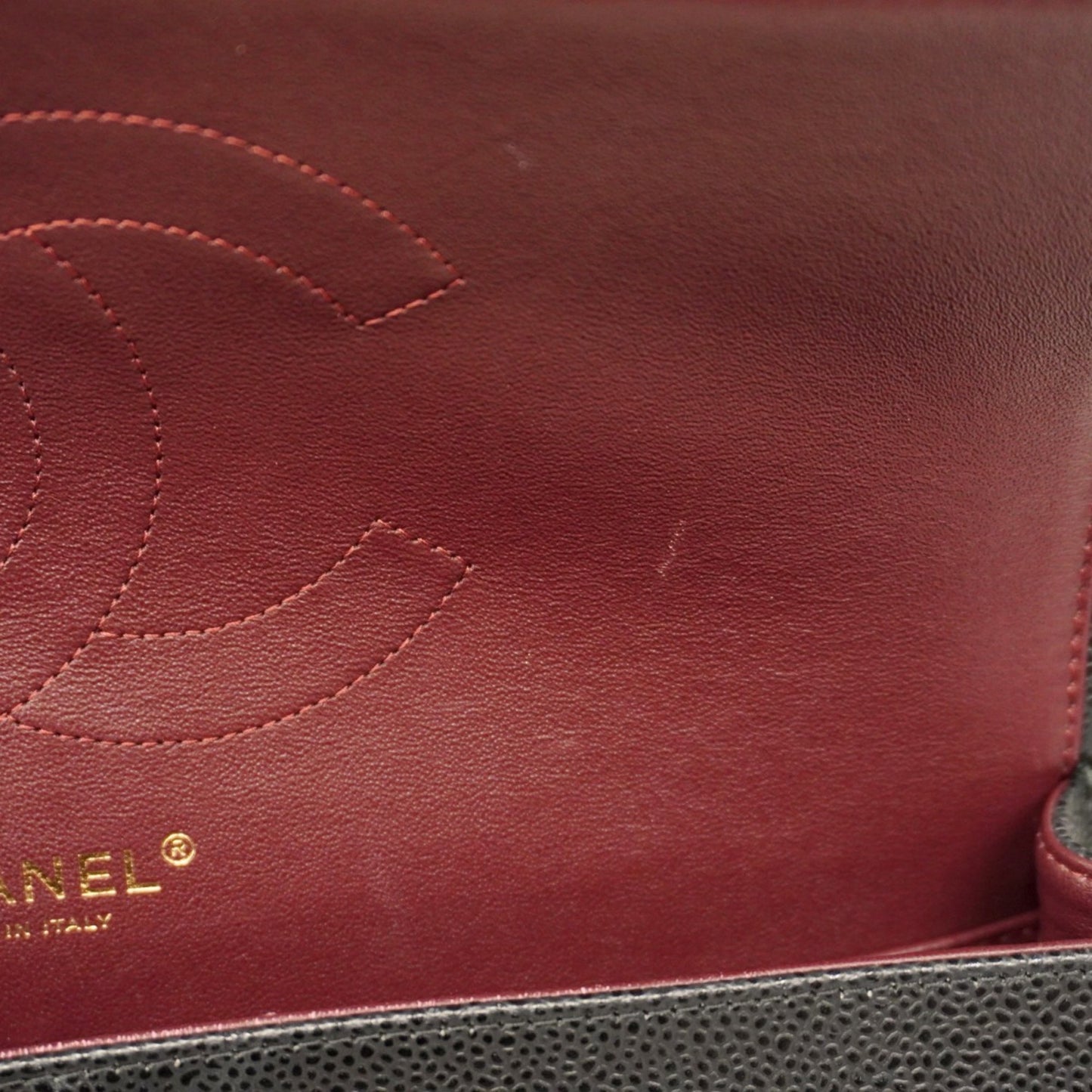 Chanel Calfskin Black Shoulder Bags