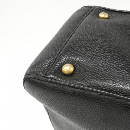 Chanel Calfskin Black Handbags