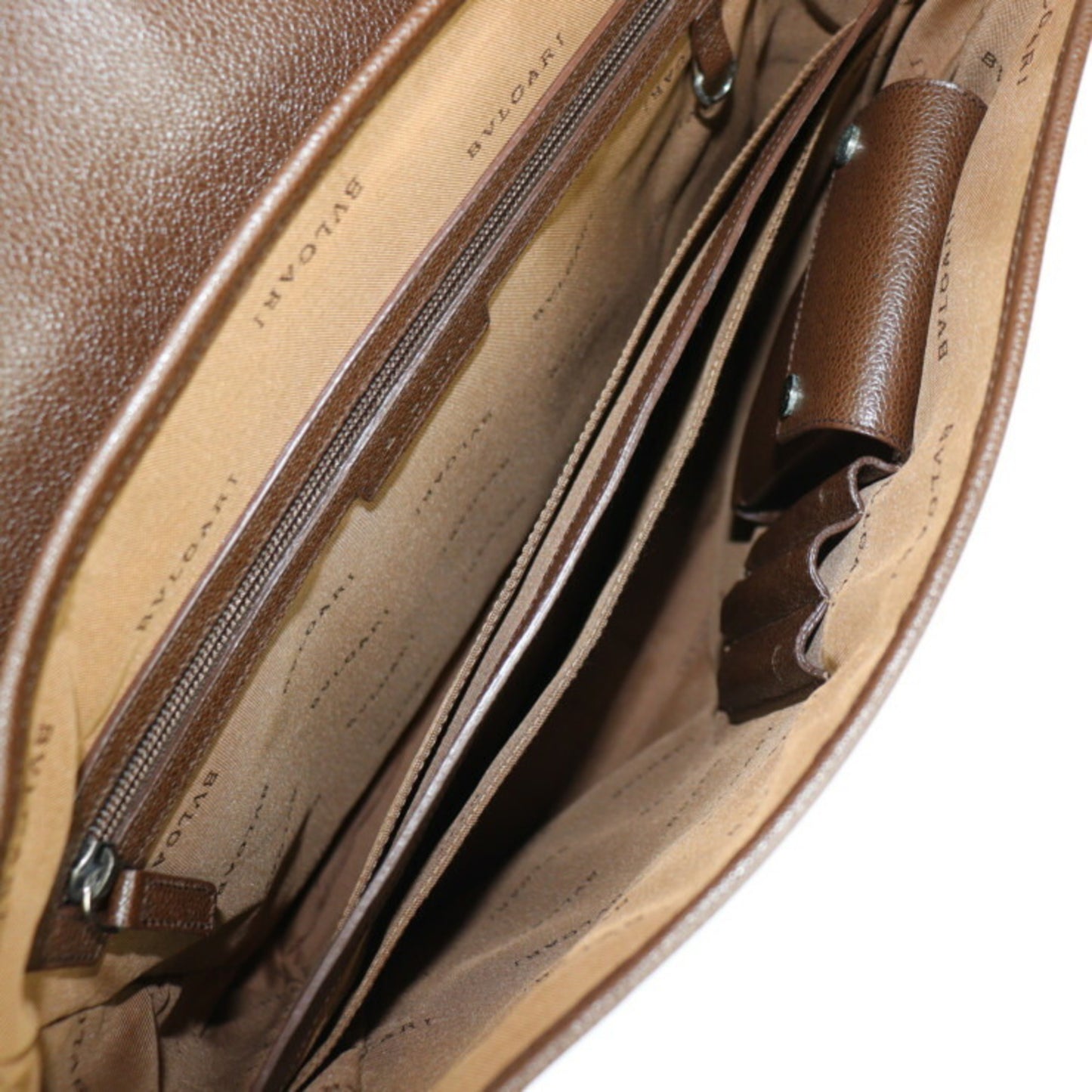 Bvlgari Pvc Brown Shoulder Bags
