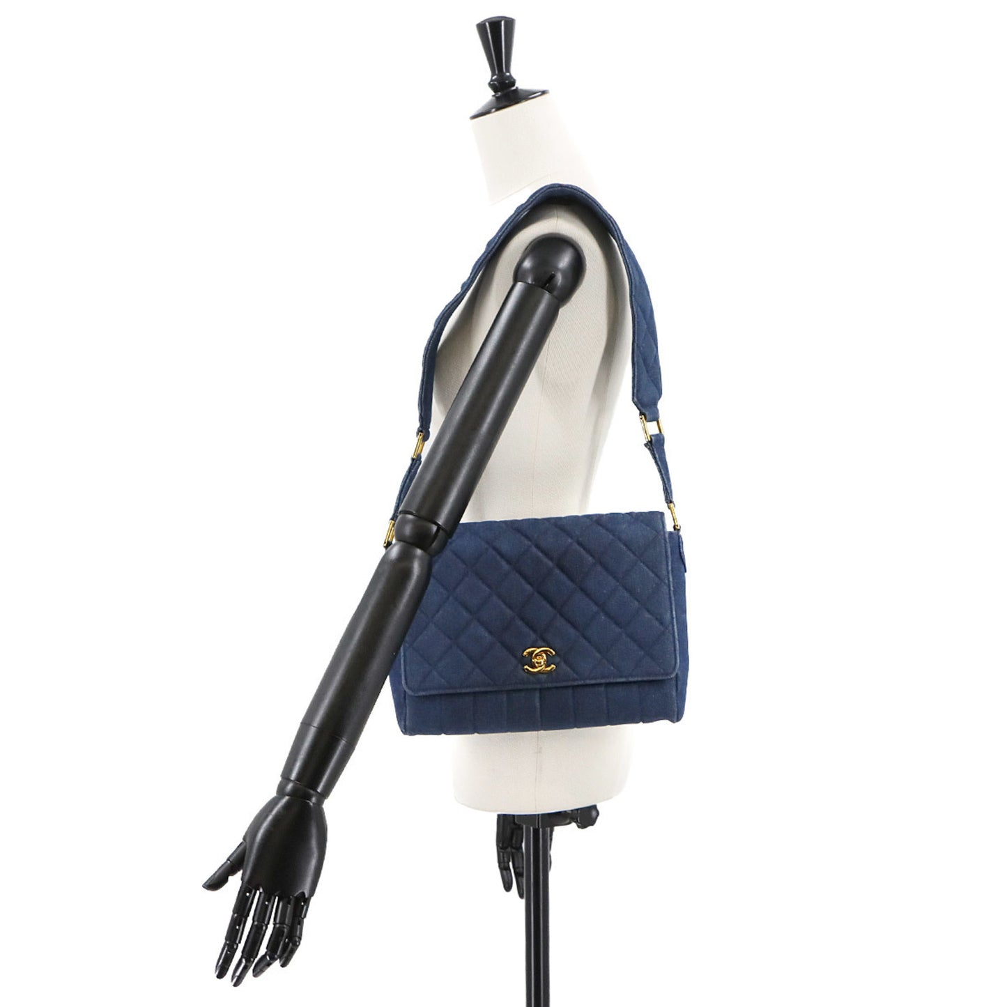 Chanel Denim Blue Shoulder Bags