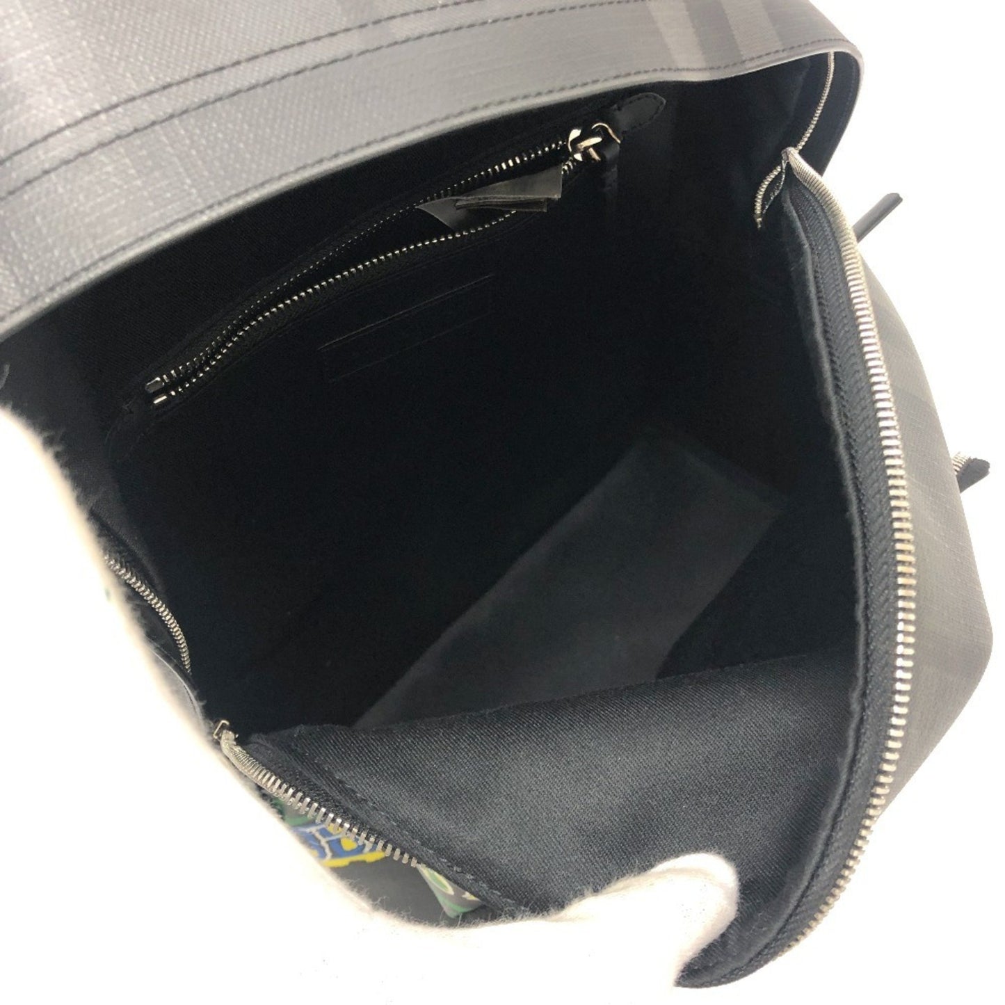 Burberry Pvc Gray Backpacks