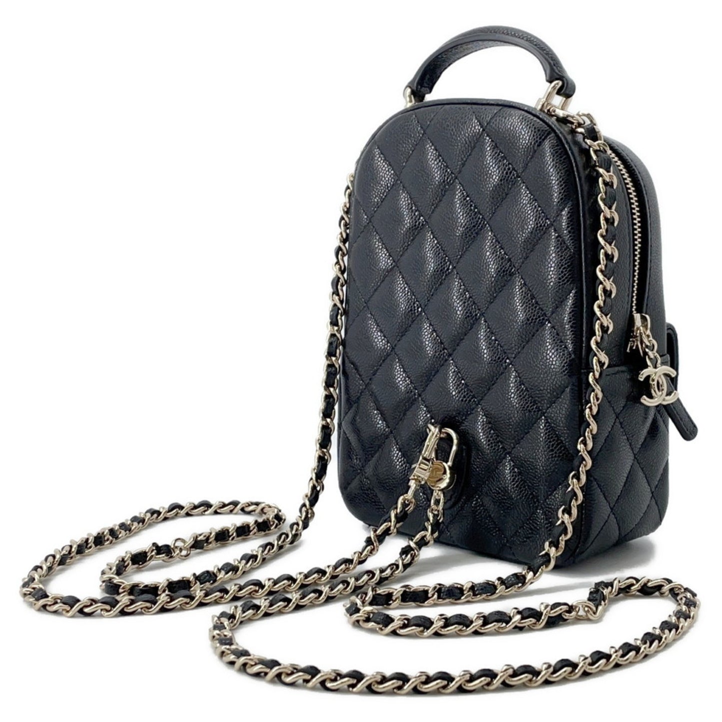 Chanel Calfskin Black Backpacks