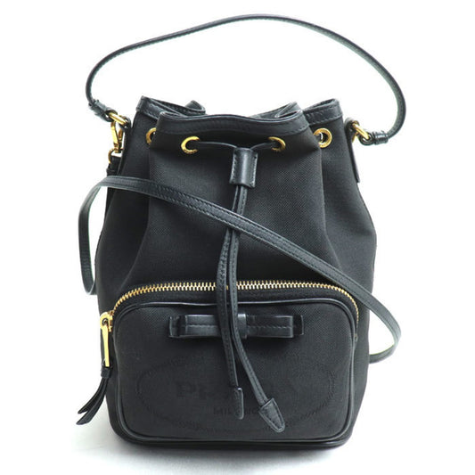 Prada Canvas Black Shoulder Bags